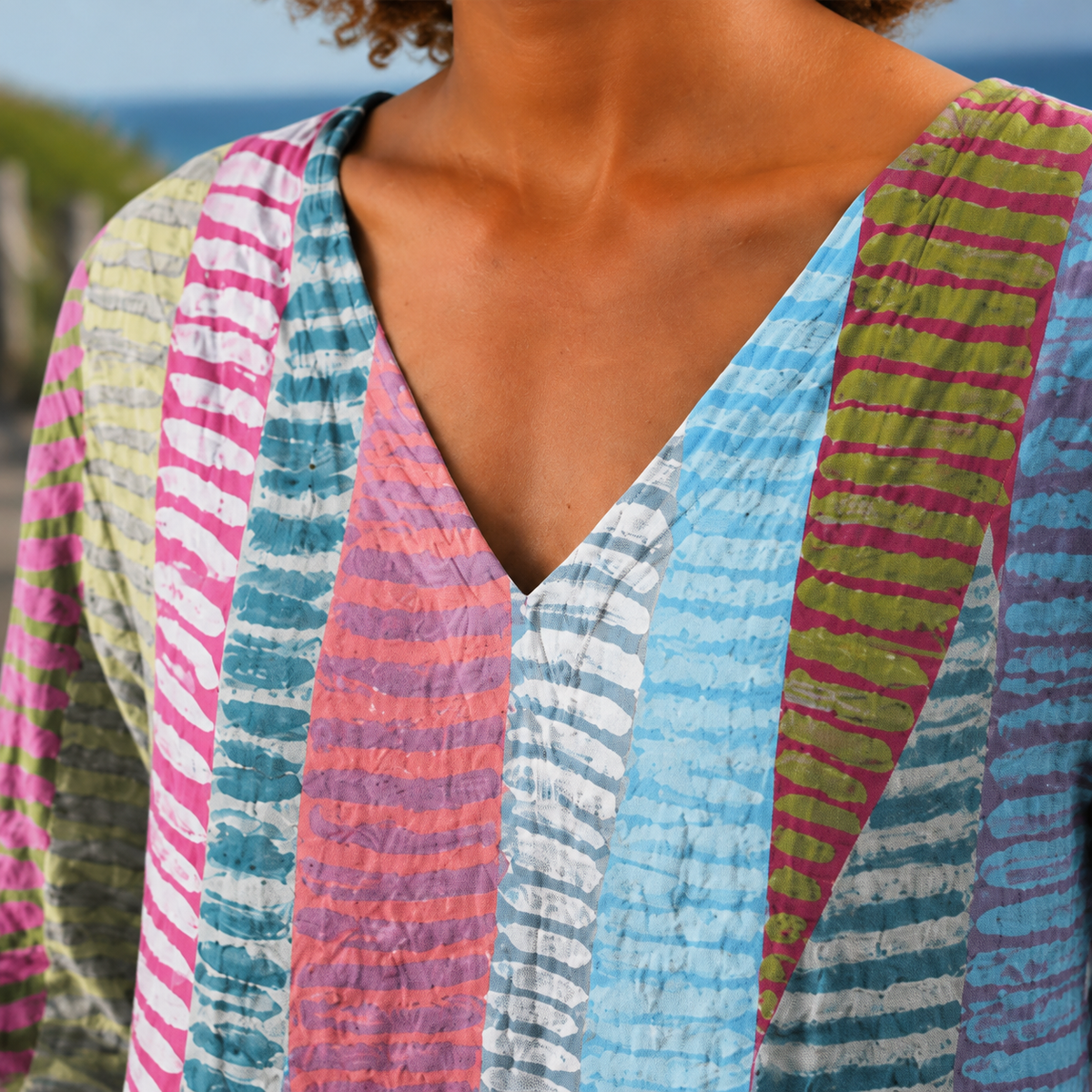 Evelina V-Neck Tunic - Lead Product Detail