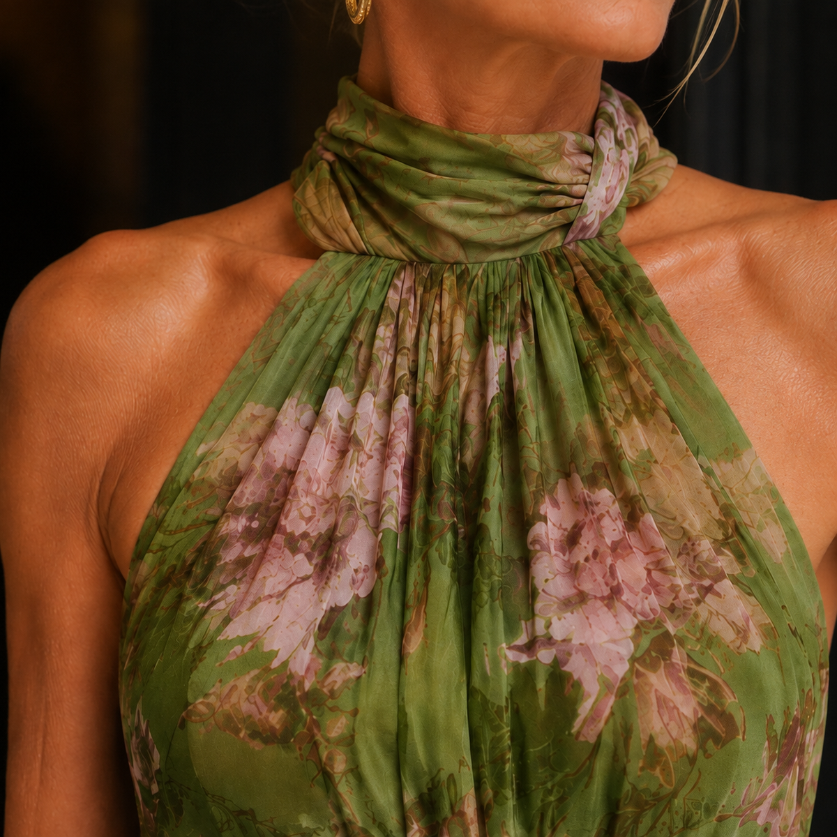 Noelle Halter Maxi Dress - Lead Product Detail