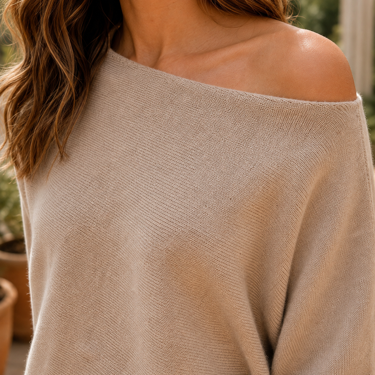 Aimee Off-Shoulder Sweater - Lead Product Detail