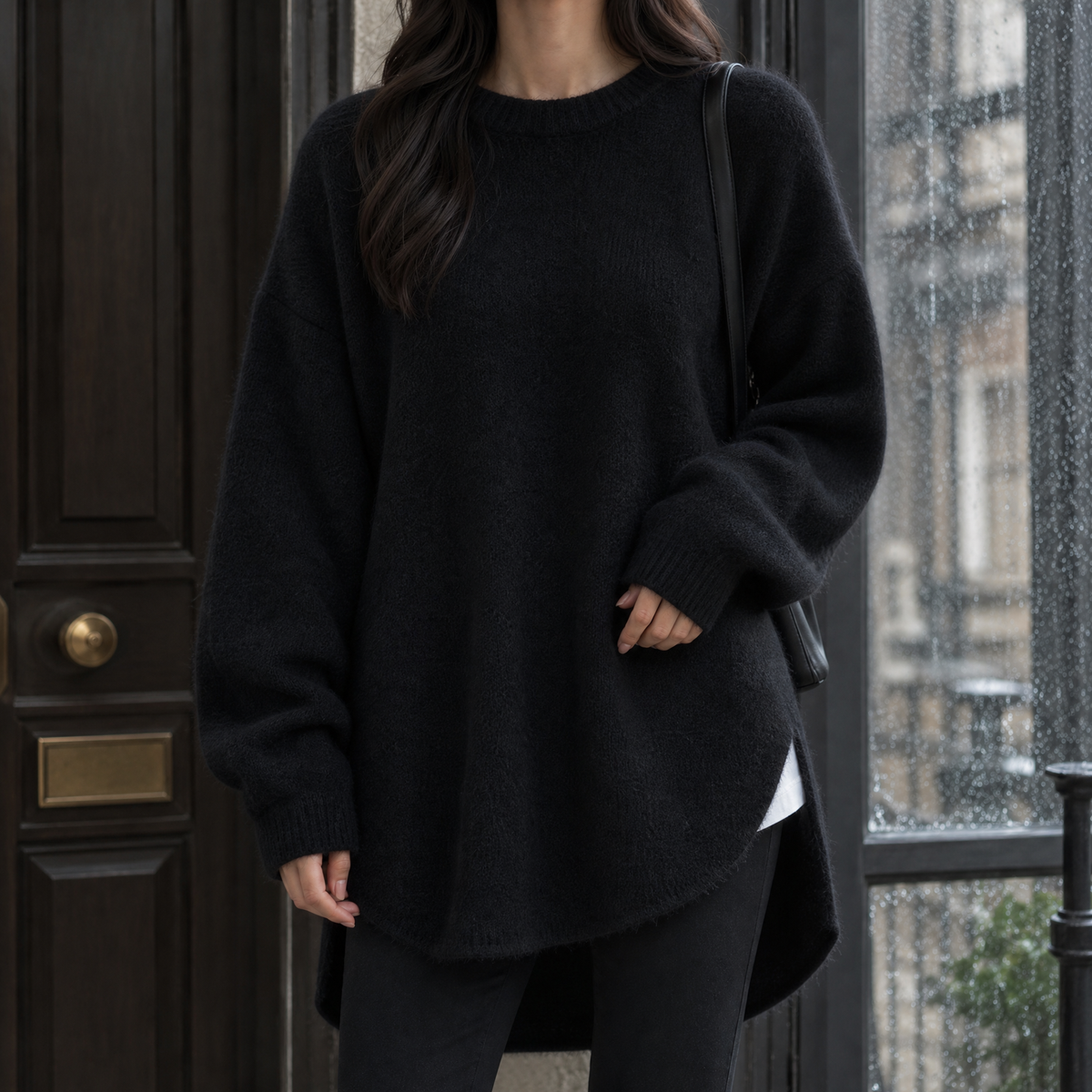 Alexandra Wool Sweater - Black
