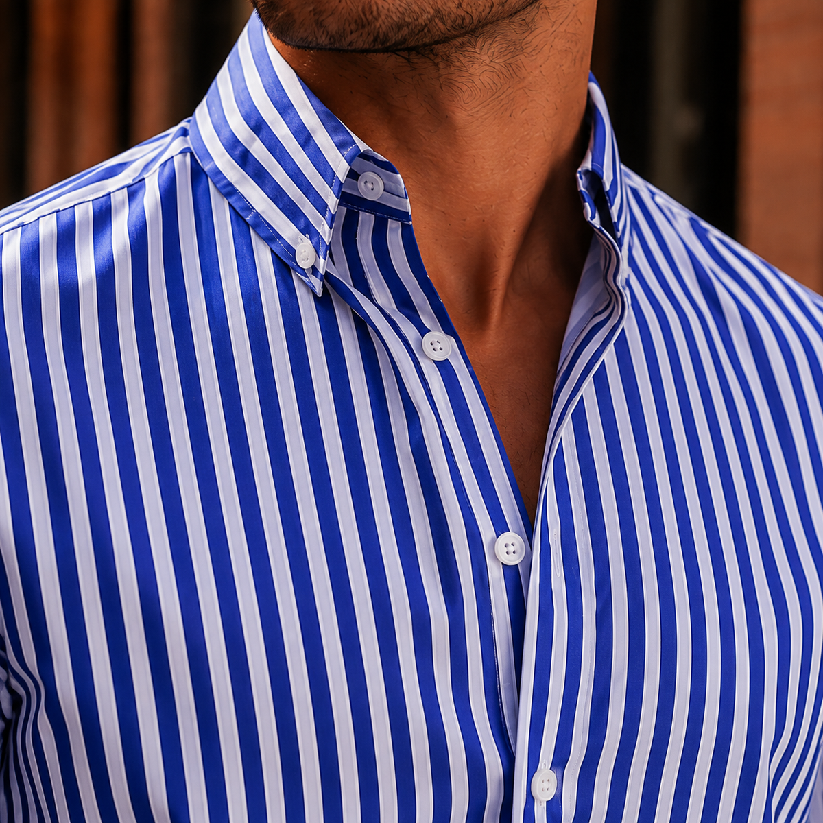 Dorian Striped Shirt - Lead Product Detail