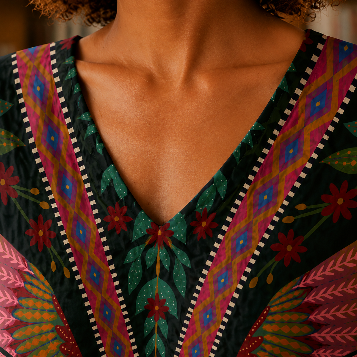 Ramona V-Neck Blouse - Lead Product Detail