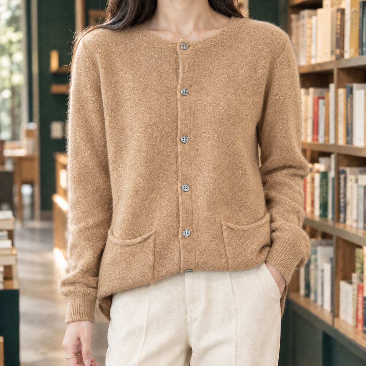 Autumn Pocket Cardigan - Golden Camel