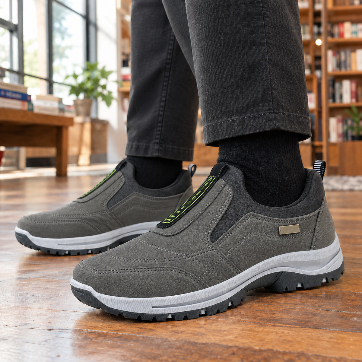 Borromeo Slip-On Sneakers - Gray