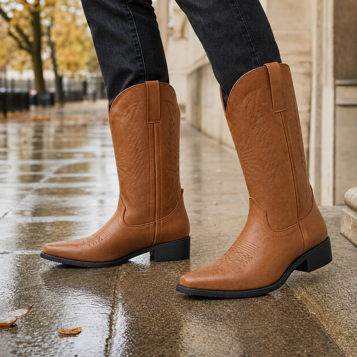 Bassano Western Boots - Brown