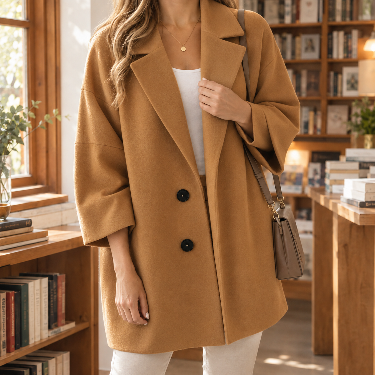Katia Oversized Jacket - Brown