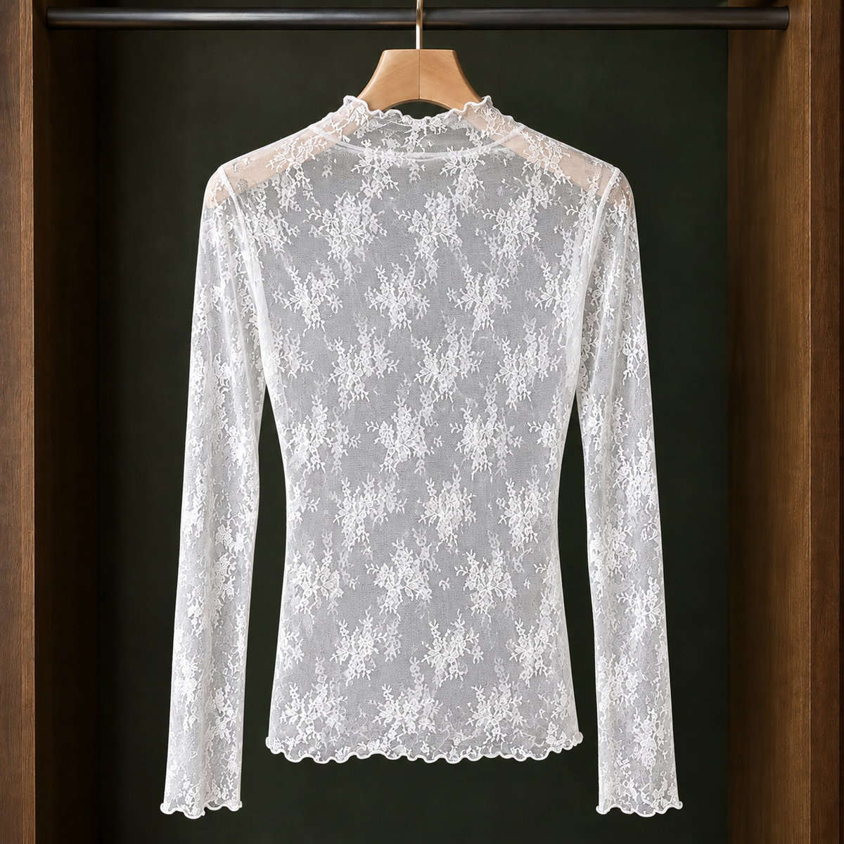 Albertine-Lane Lace Top - White