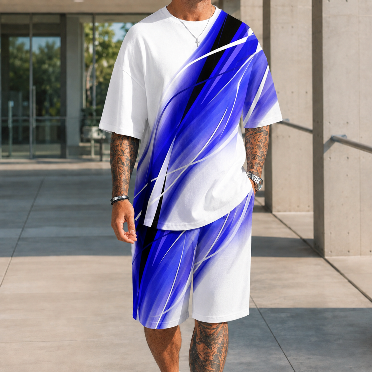 Marcel Contrast Set - Royal Blue