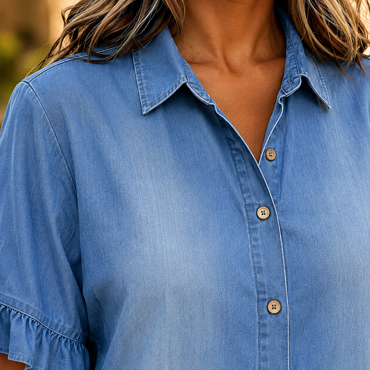 Zelda Ruffle Shirt Dress - Lead Product Detail