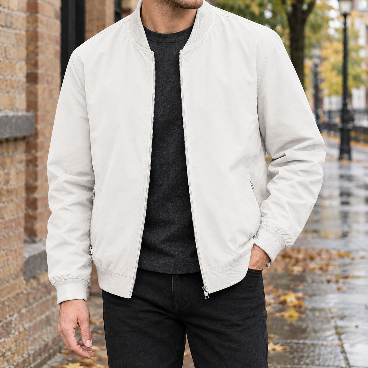 Gilles Bomber Jacket - Off White