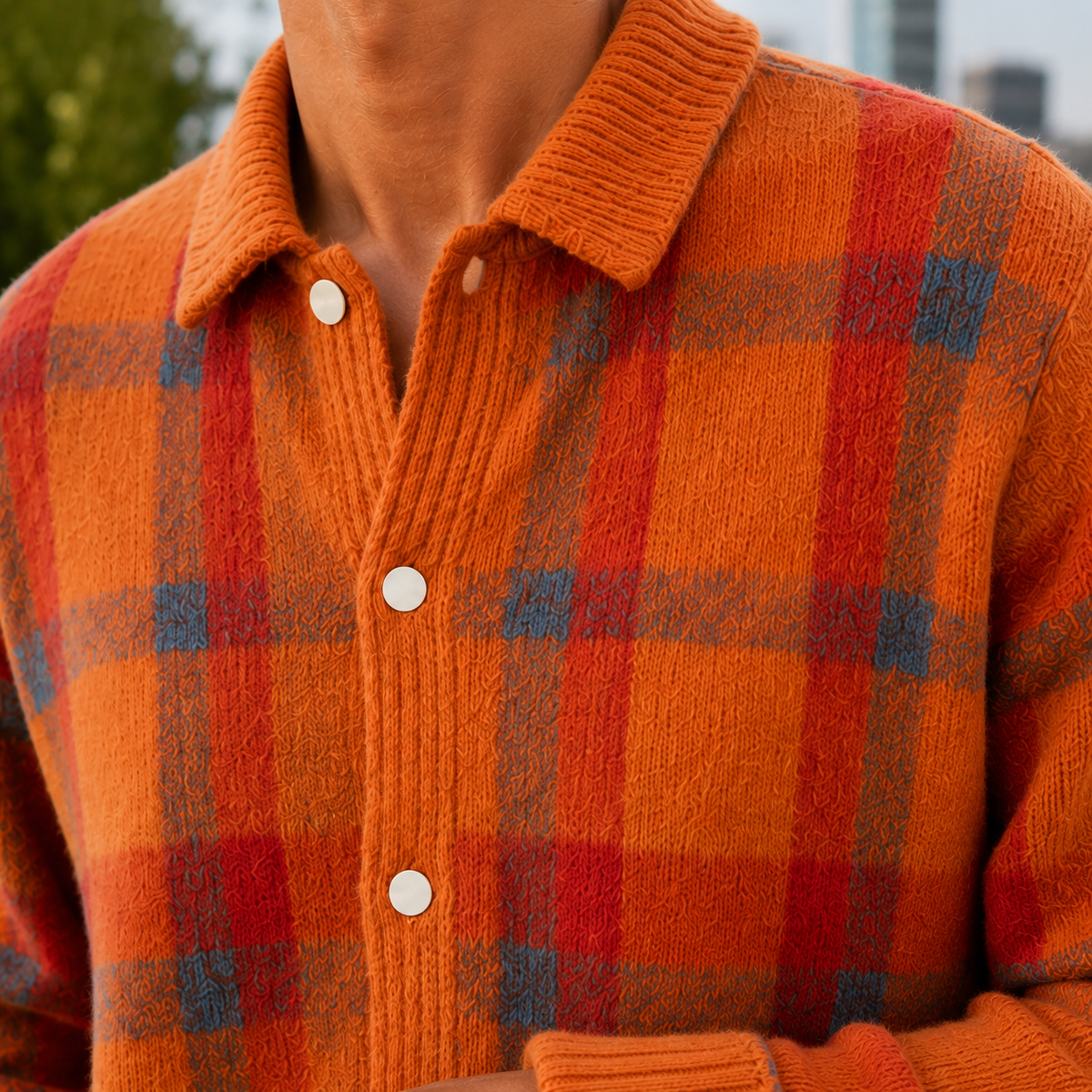Mason Plaid Cardigan - Lead Product Detail