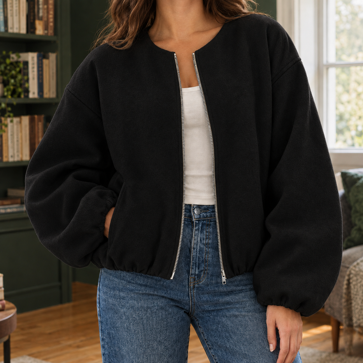 Danielle Cashmere Jacket - Black