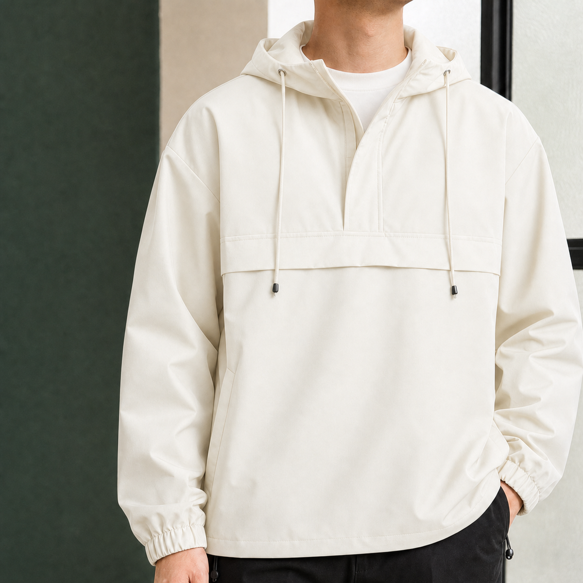 Torquil Utility Jacket - Creamy-white