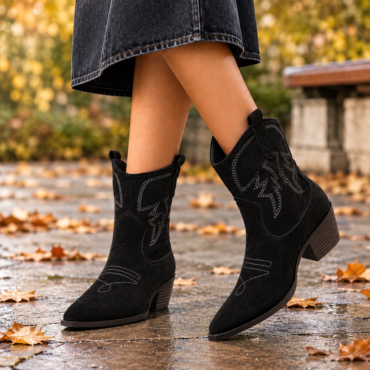 Grimaldi Western Boots - Black