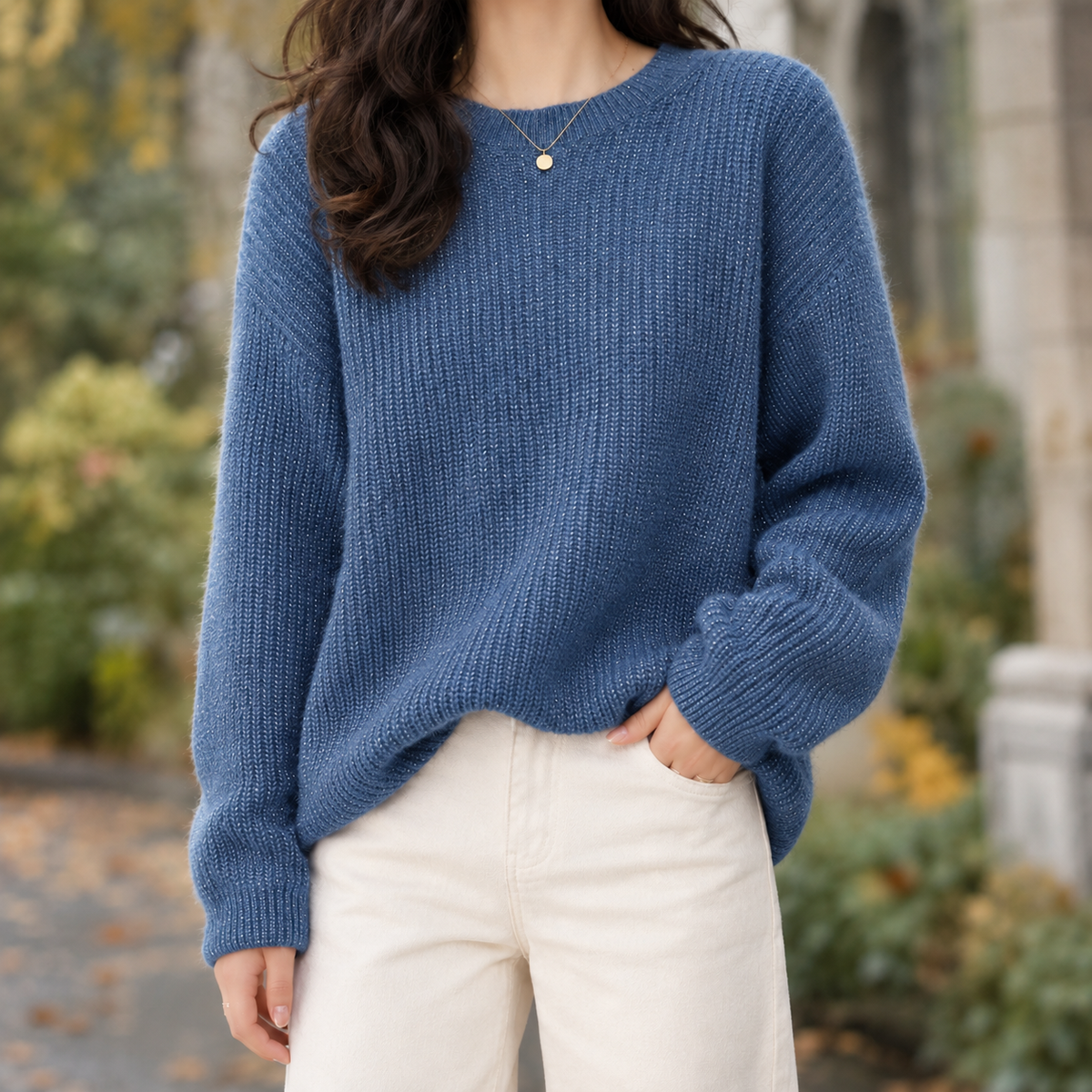 Berenice Cashmere Sweater - Blue