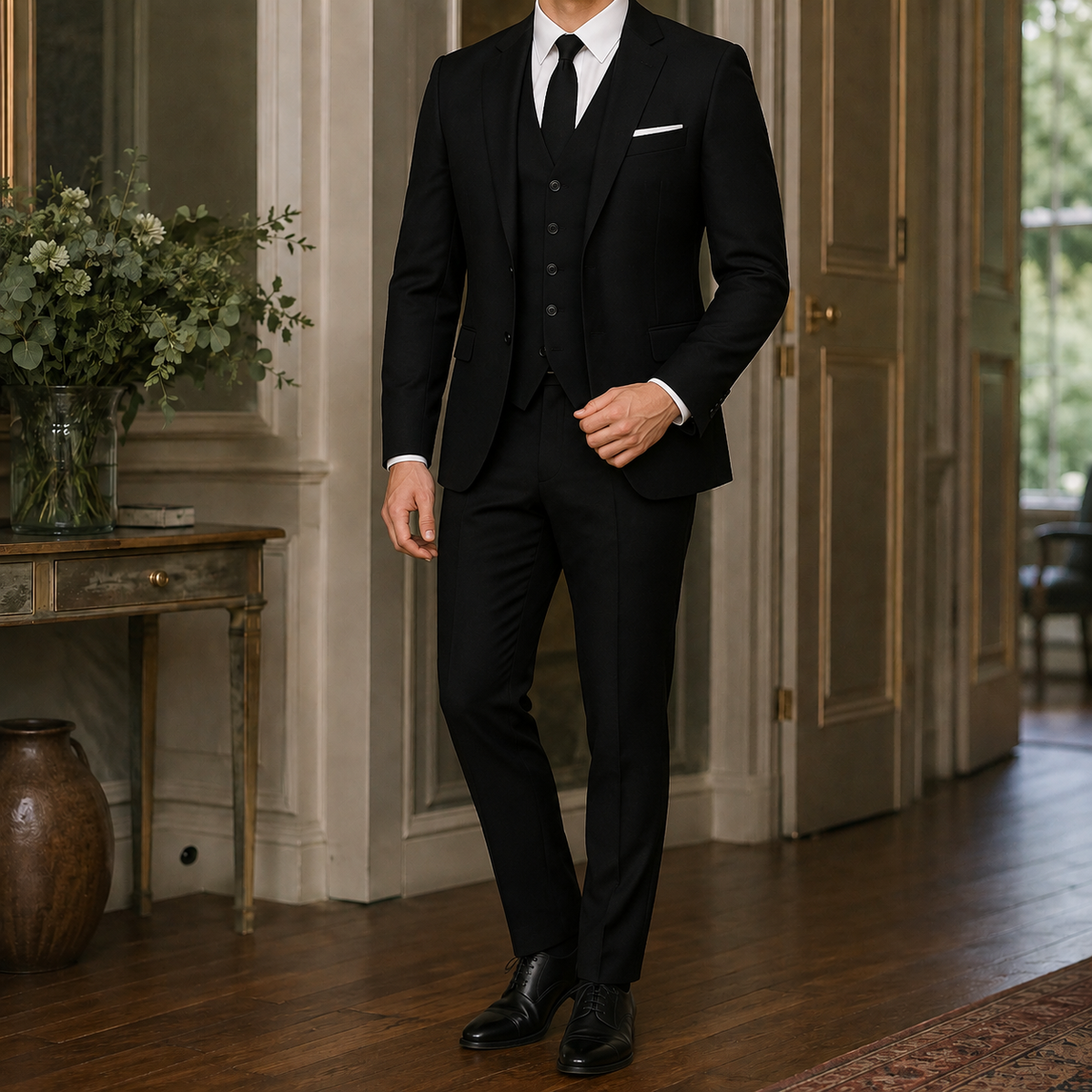 Edmund Tailored Suit - Black