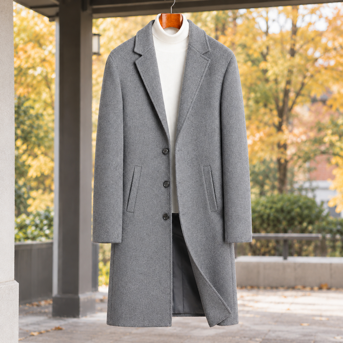 August Wool Overcoat - Gray
