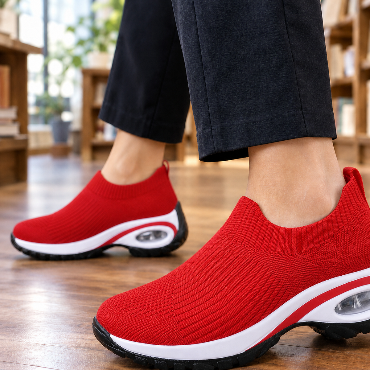 Foscari Slip-On Sneakers - Red