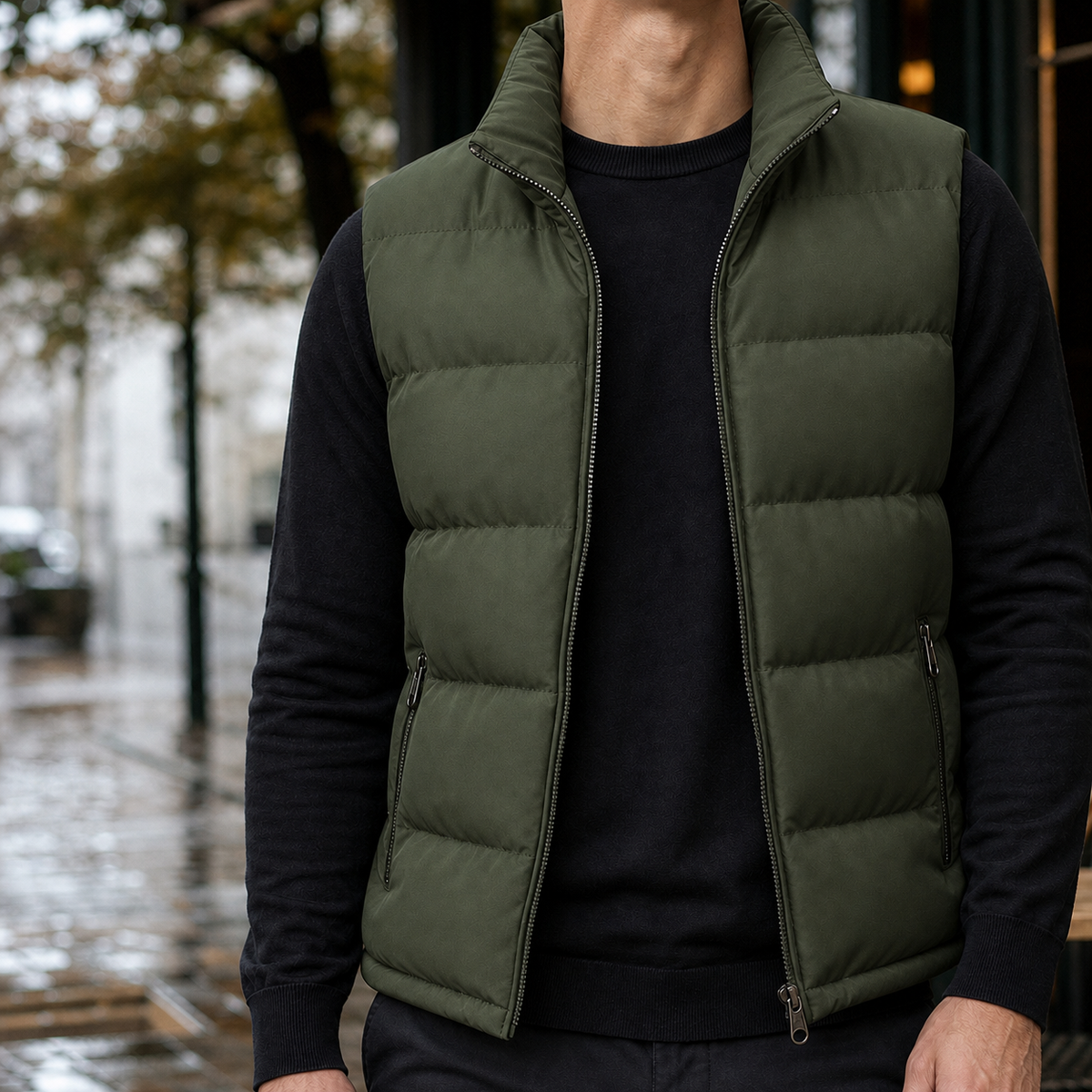 Roderick Puffer Jacket - Army Green
