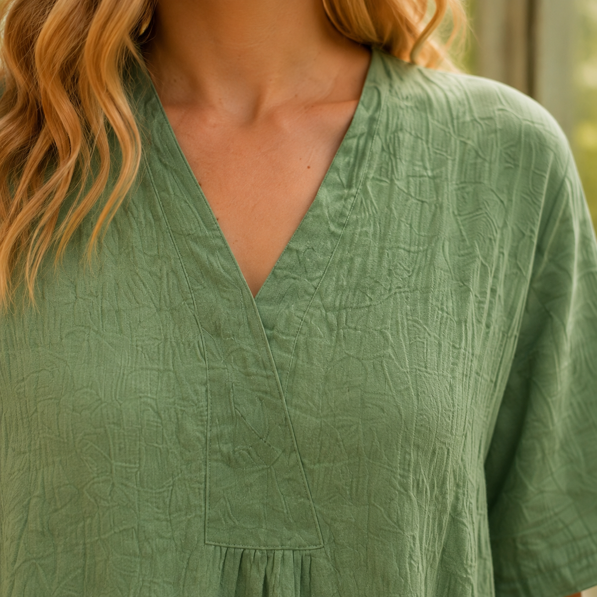 Honora Crinkle Midi Dress - Lead Product Detail
