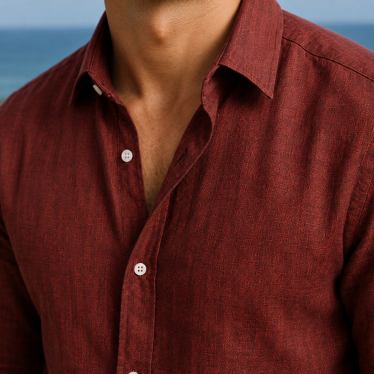 Oliver Linen Shirt - Lead Product Detail