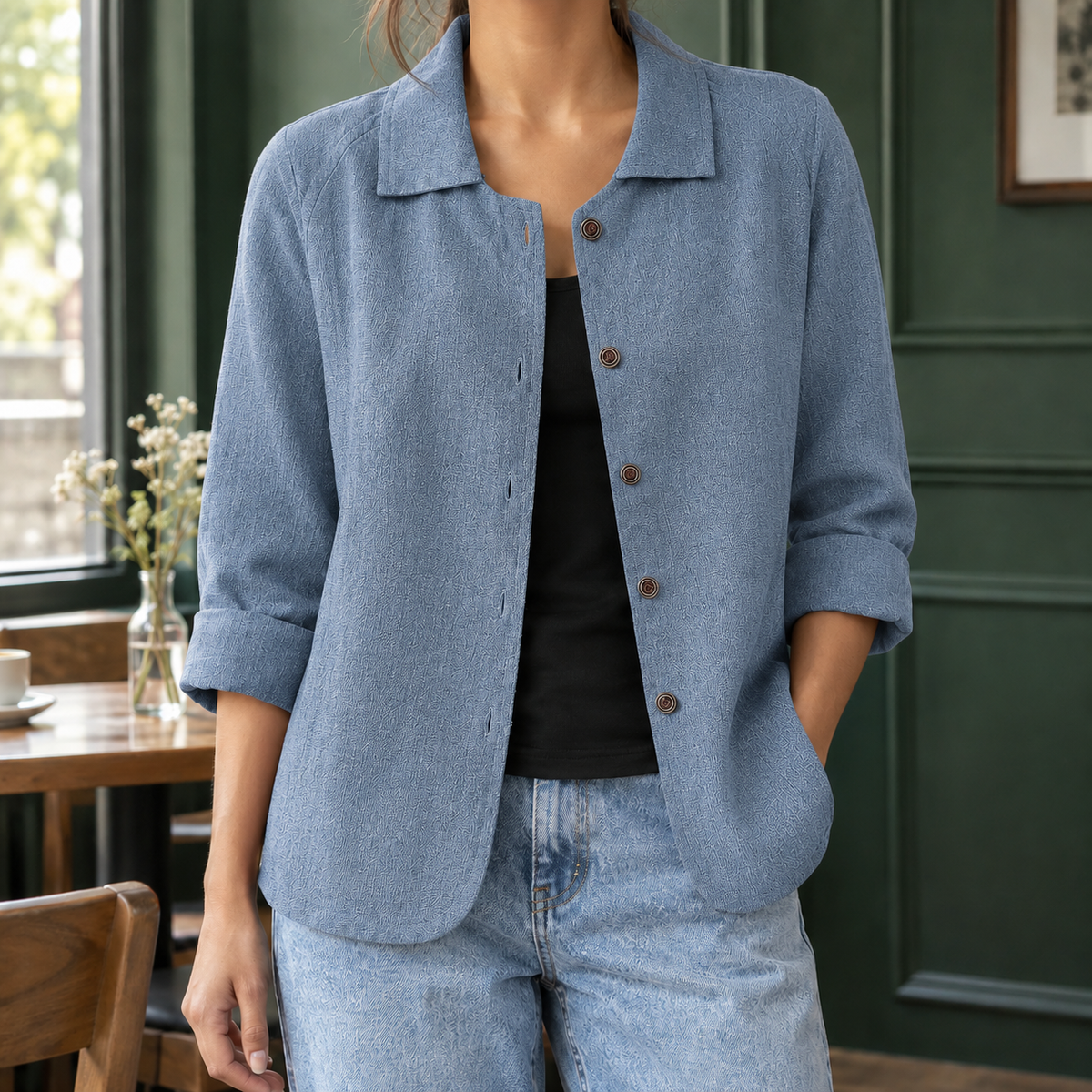 Harriet Easy Blazer - Blue