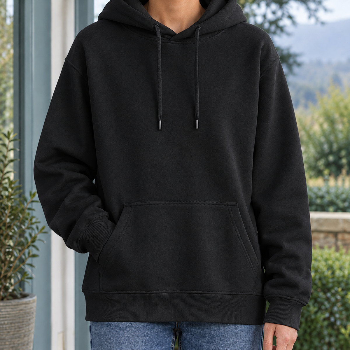 Bertram Relaxed Hoodie - Black