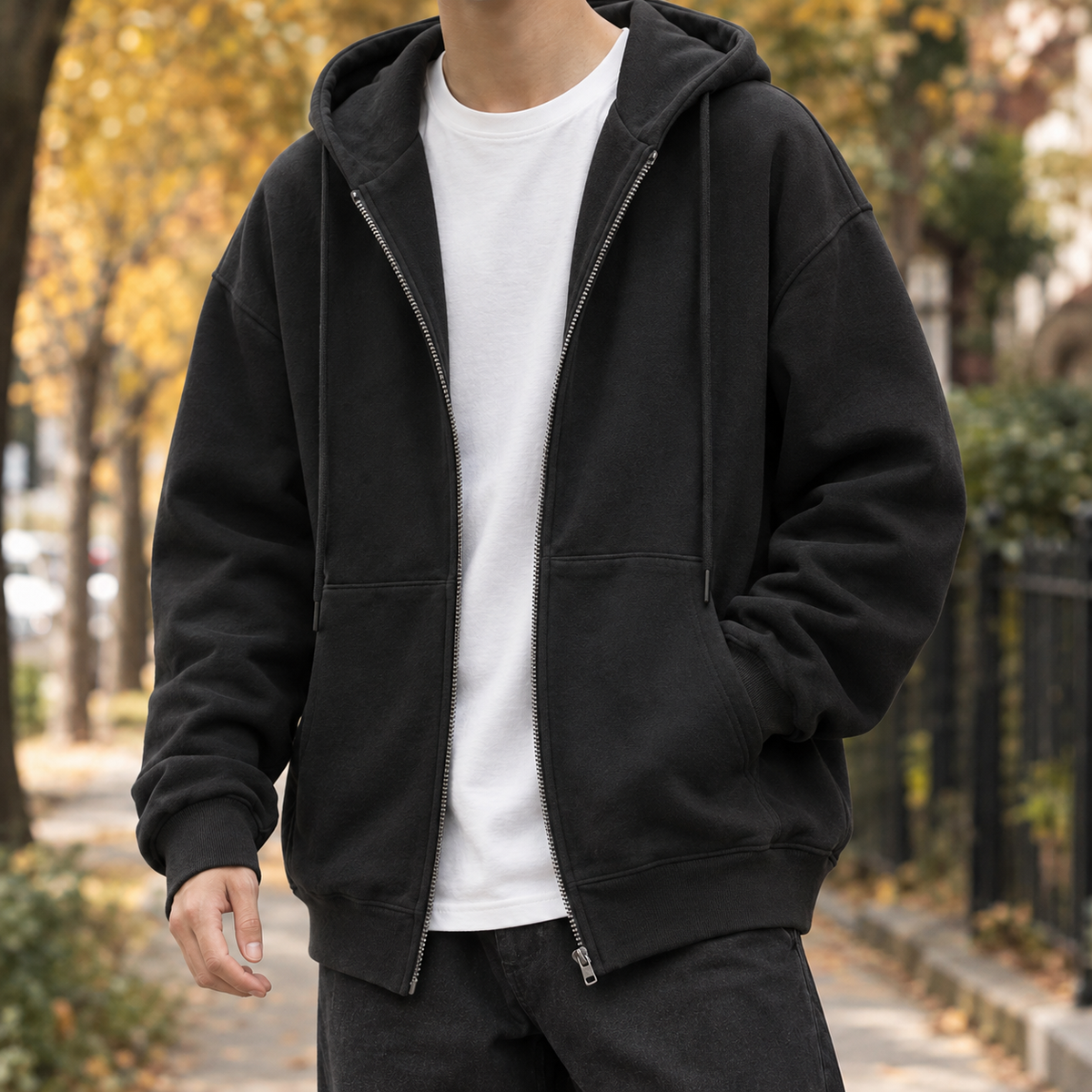 Harry Oversized Hoodie - Black
