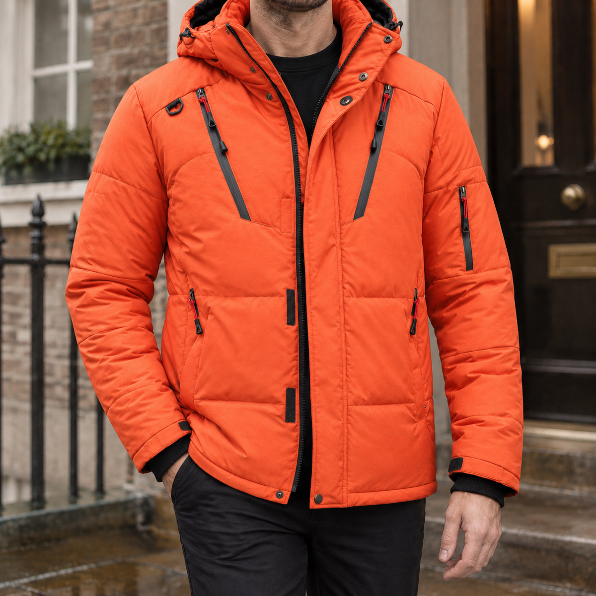 Raoul Cashmere Jacket - Orange