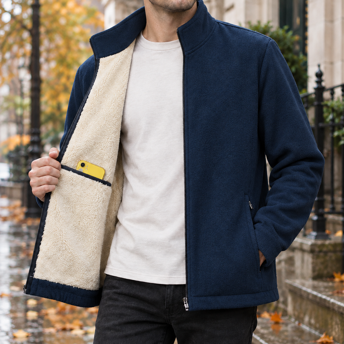 Argus Fleece Jacket - Blue Yy