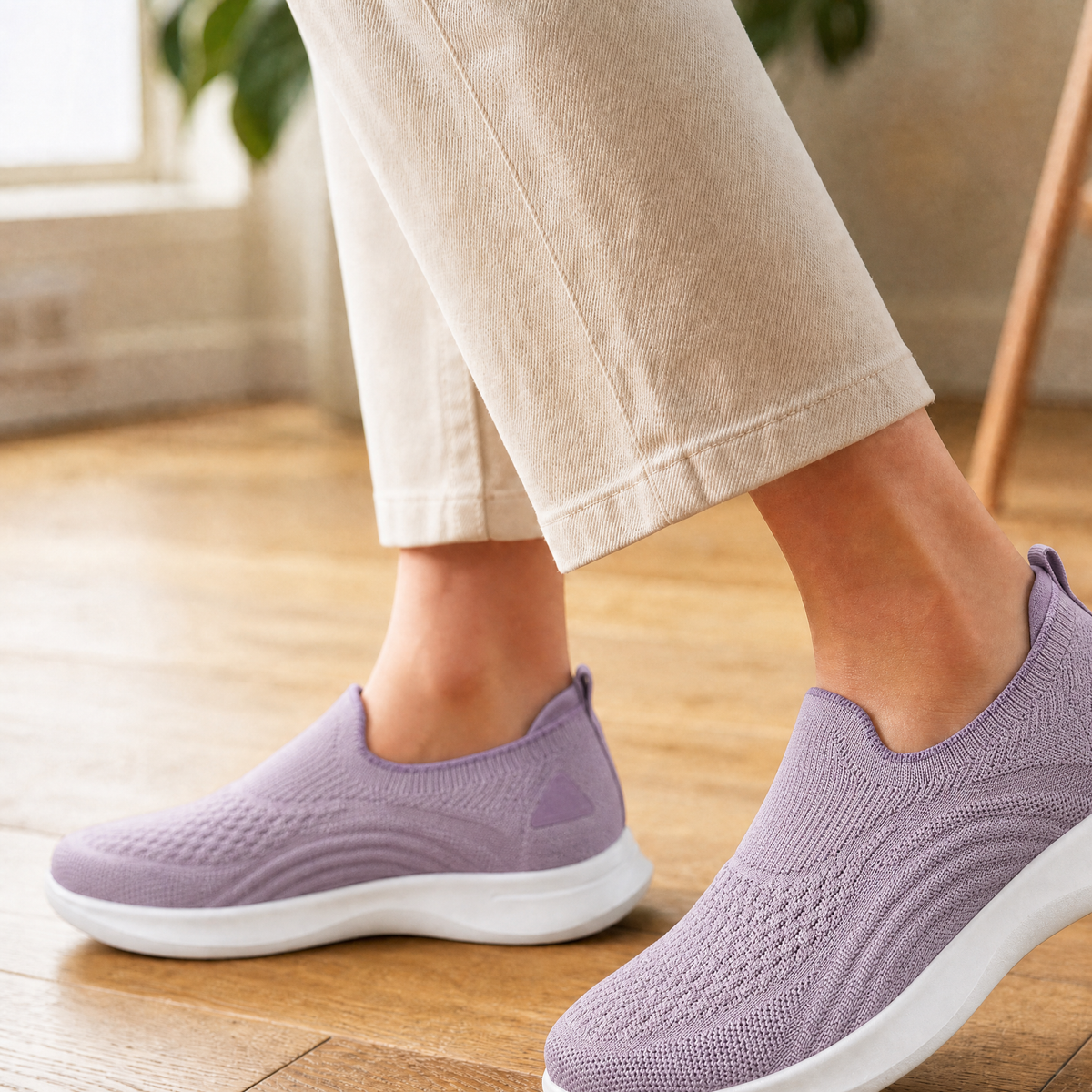 Bevilacqua Slip-On Sneakers - Taro Purple