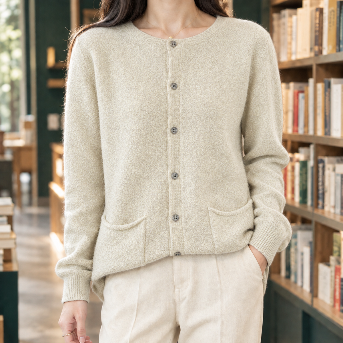 Autumn Pocket Cardigan - Beige