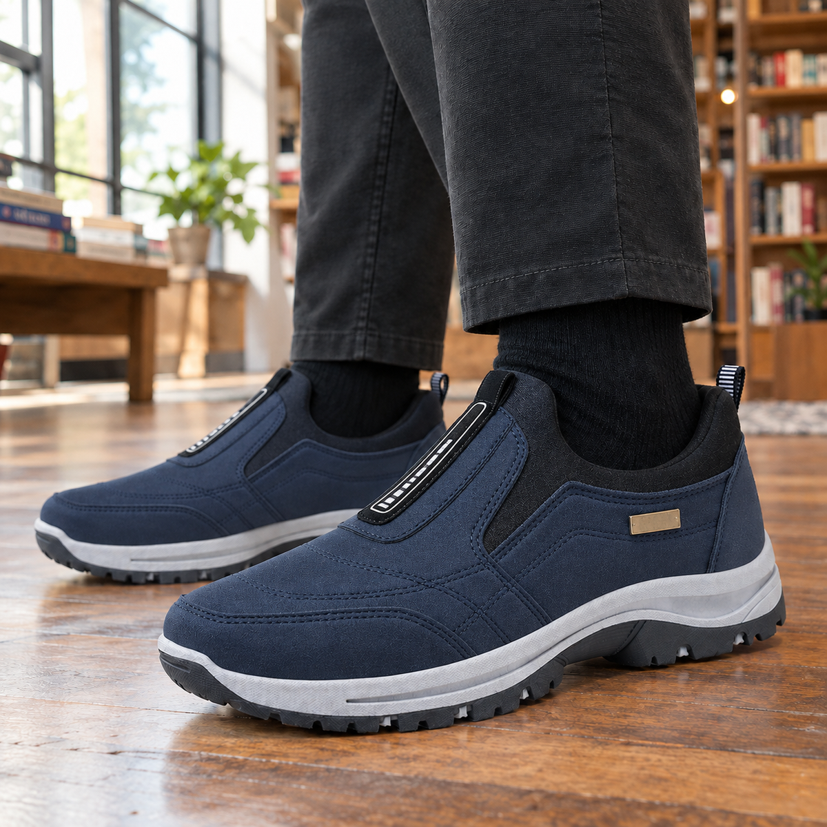 Borromeo Slip-On Sneakers - Navy