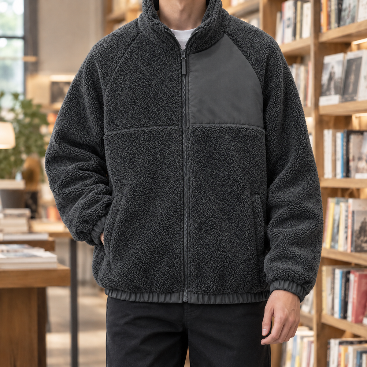 Elias Fleece Jacket - Dark Gray
