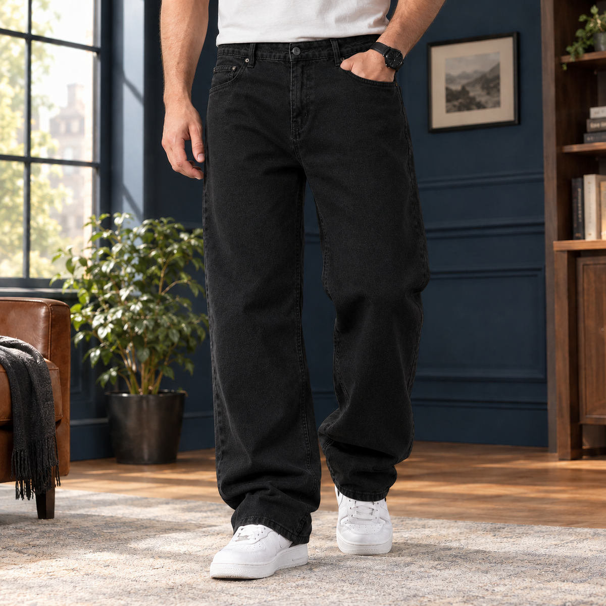 Fulbert Relaxed Jeans - Black