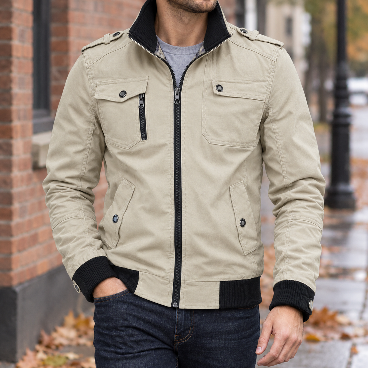 Ulric Utility Jacket - Khaki