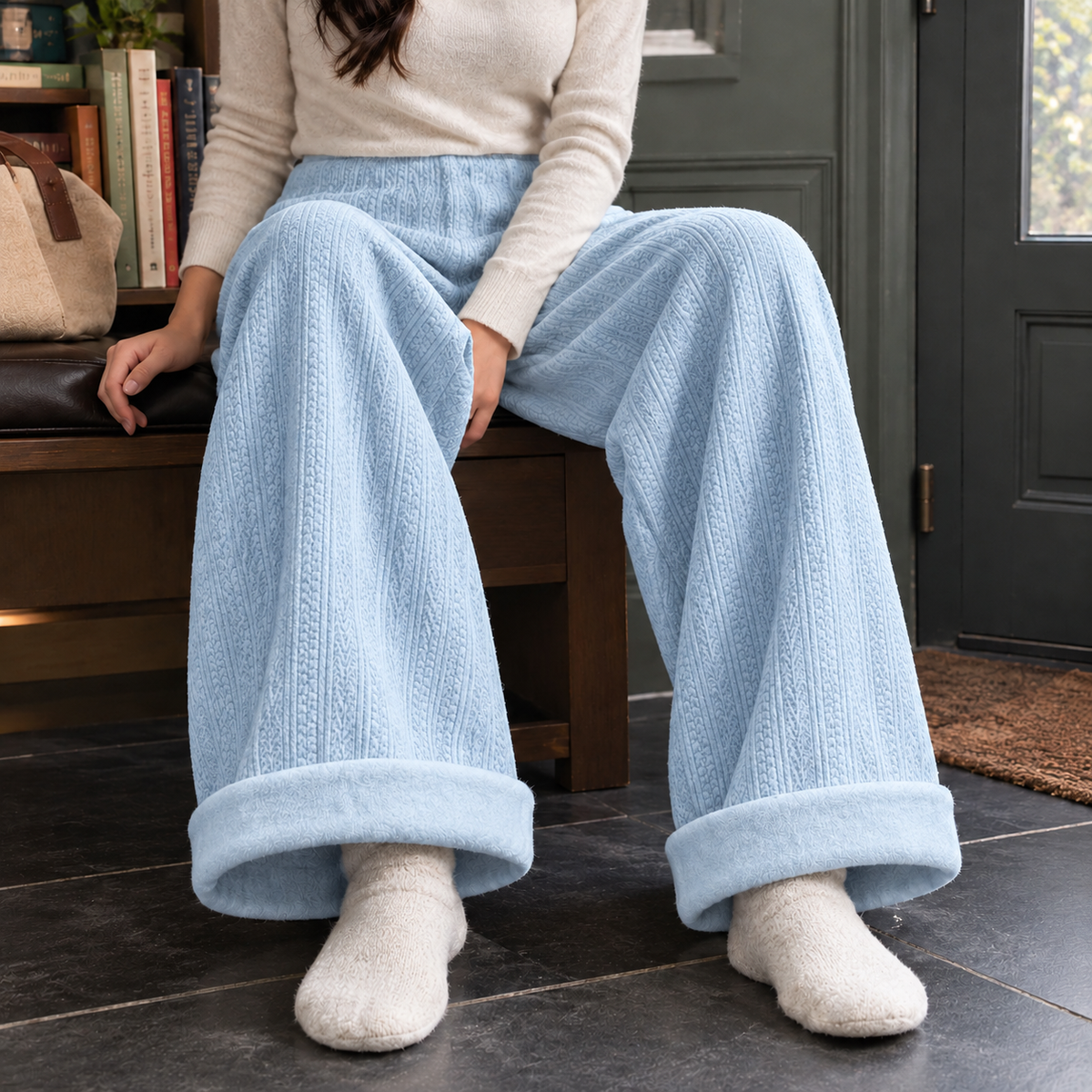 Lauren Wide Leg Pants - Blue