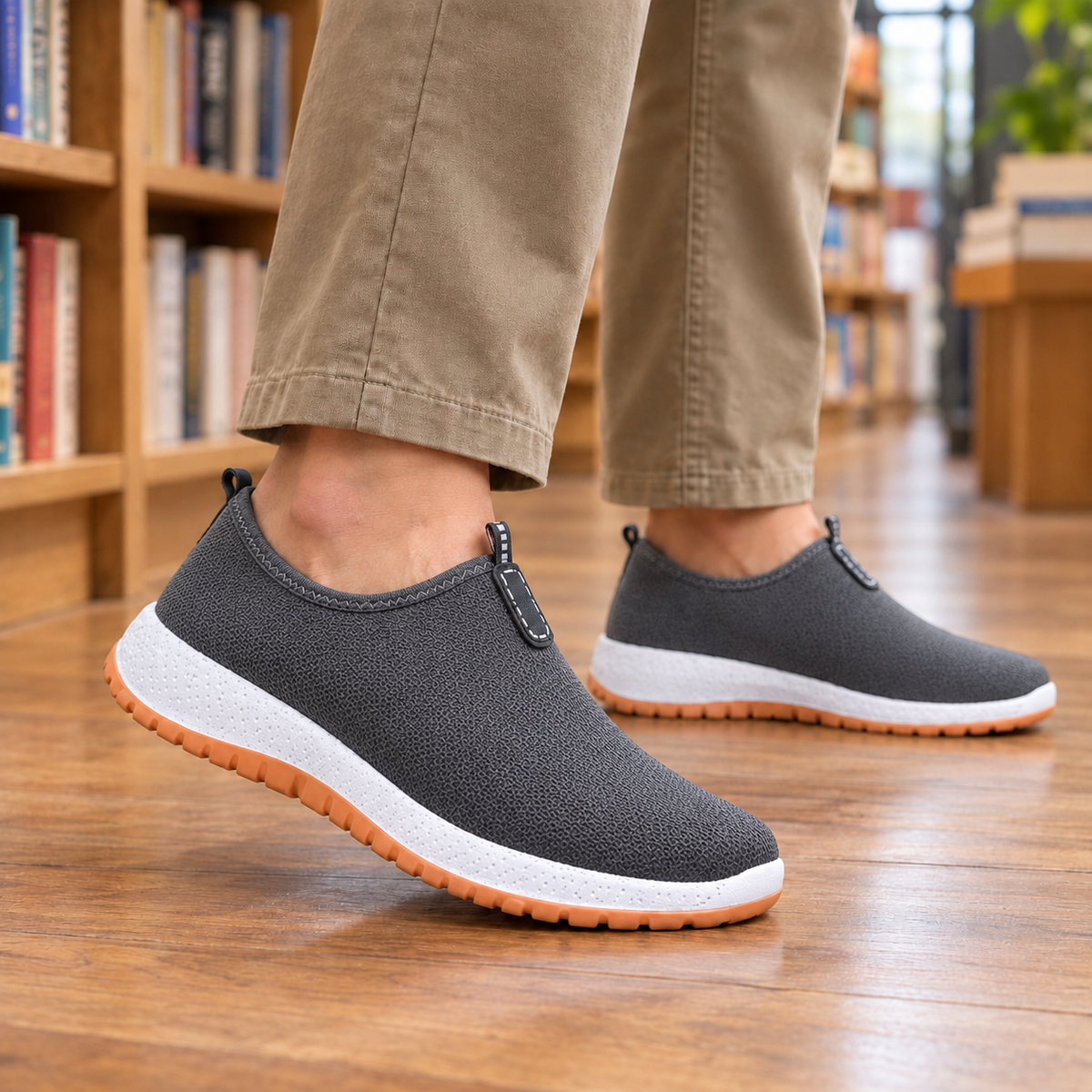 Baldini Slip-On Sneakers - Gray