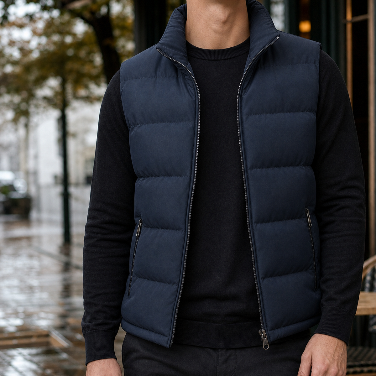 Roderick Puffer Jacket - Dark Blue