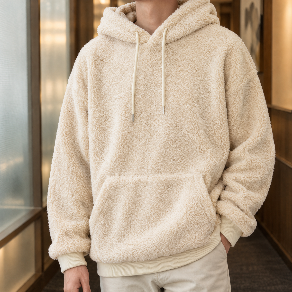Clement Fleece Hoodie - Apricot