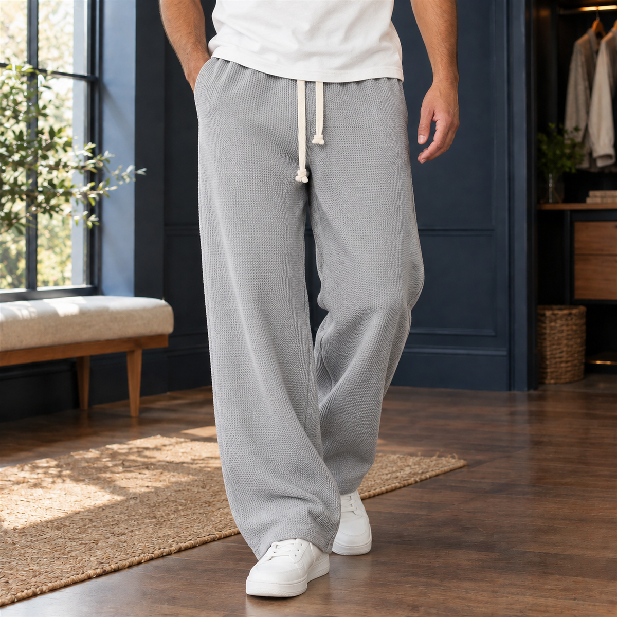 Orson Wide Leg Pants - Gray