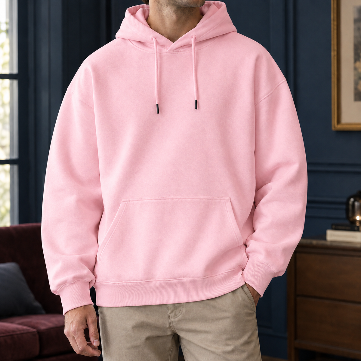 Gustave Relaxed Hoodie - Pink