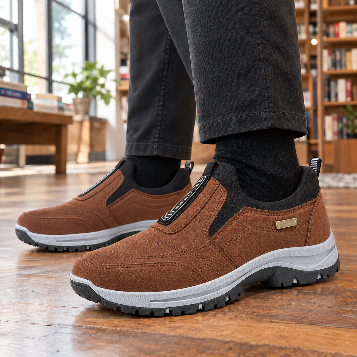Borromeo Slip-On Sneakers - Brown