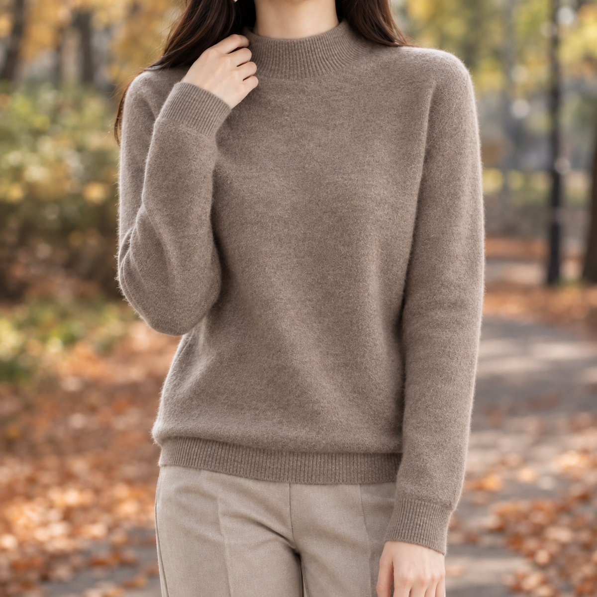 Dorothea-Rae Wool Sweater - Raw Camel