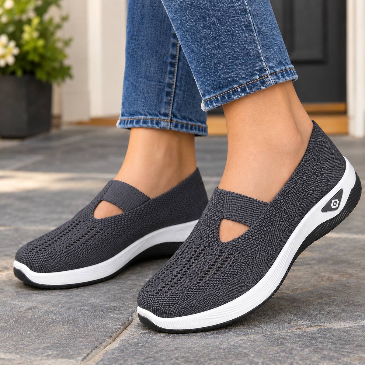 Pisani Slip-On Sneakers - Dark Gray