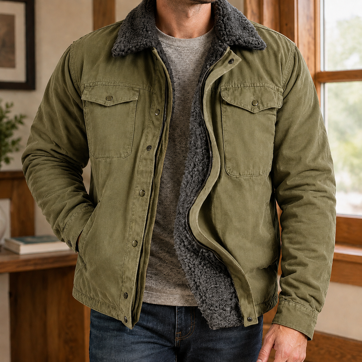 Wilder Sherpa Jacket - Green