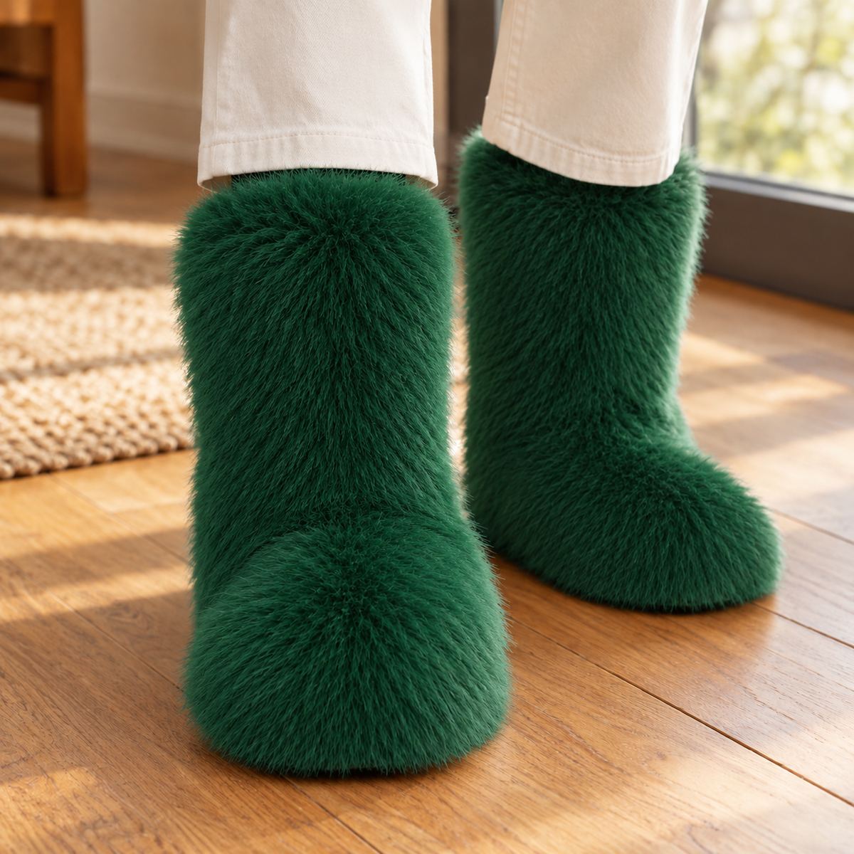 Brunello Plush Boots - Green
