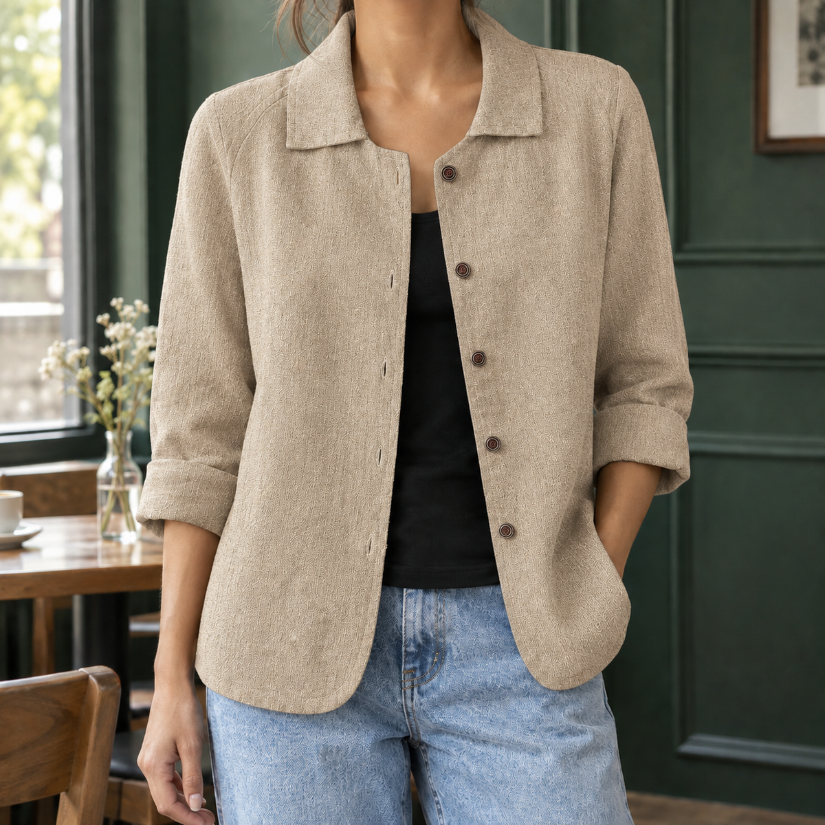 Harriet Easy Blazer - Beige