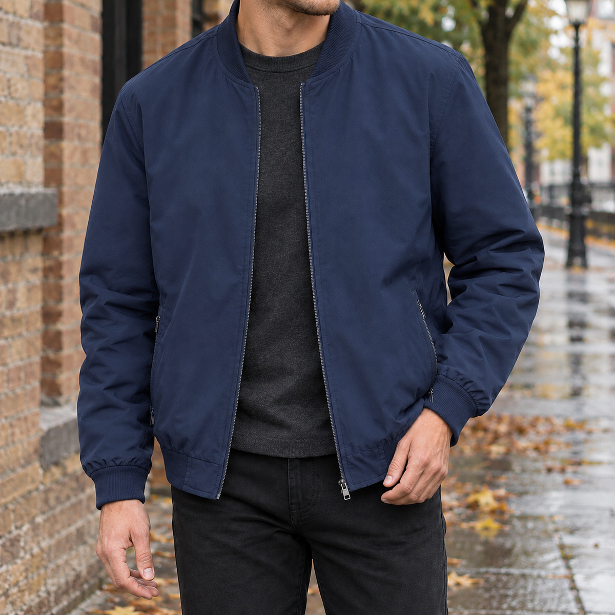 Gilles Bomber Jacket - Blue