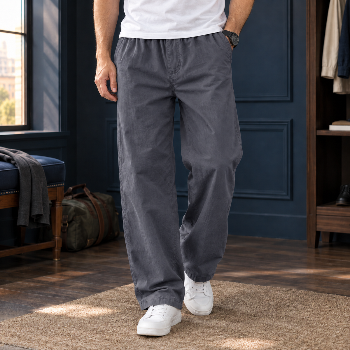 Lachlan Relaxed Pants - Dark Gray